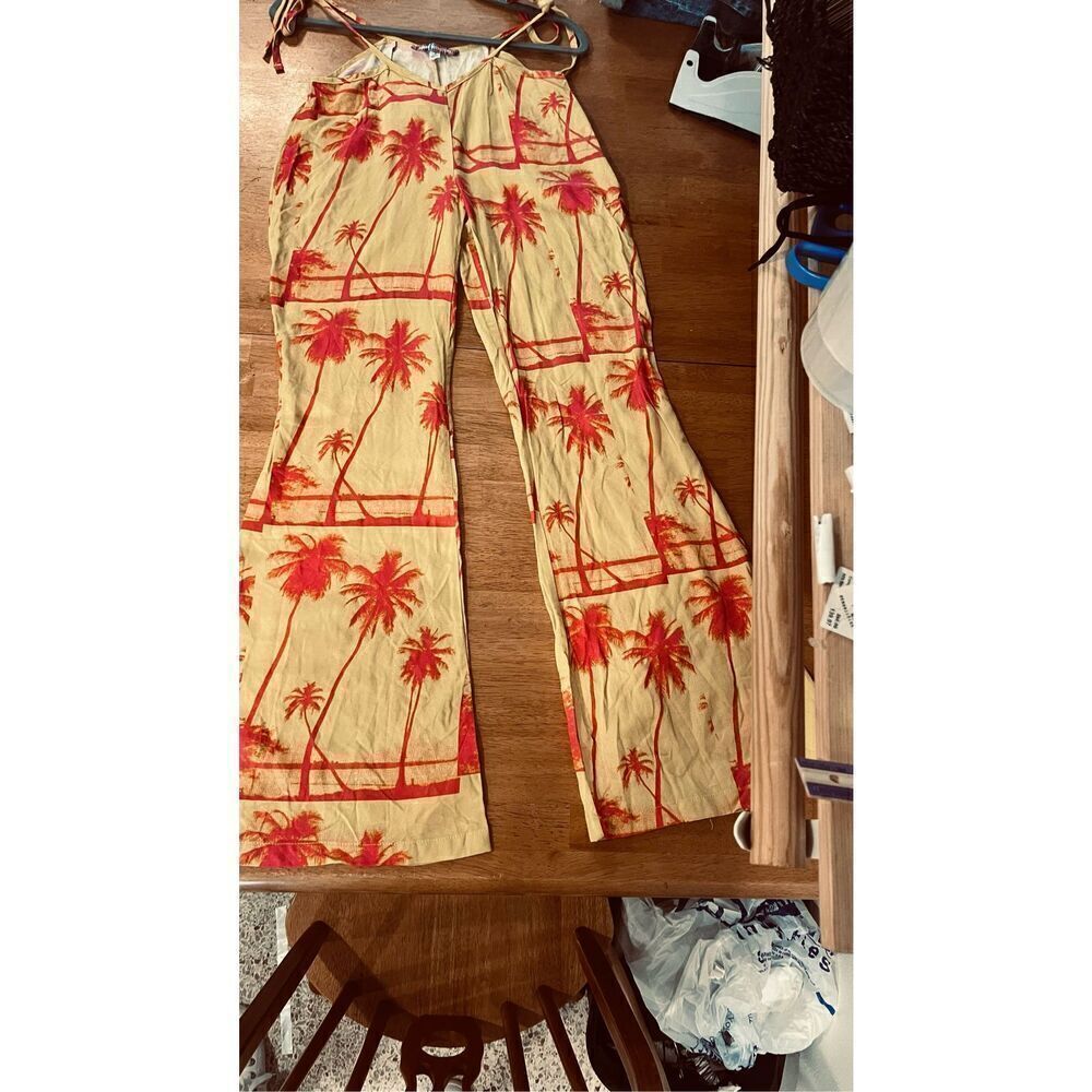 Urban Outfitters Tropical Palm Tree Romper Womens SZ 4 New - Picture 12 of 14